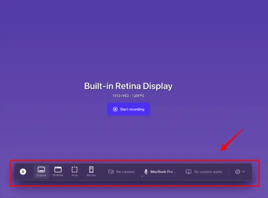 Screen Studio - Recording display Style