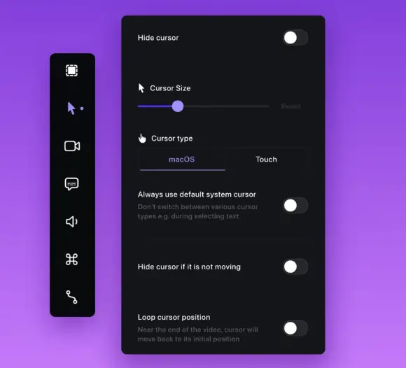 Screen Studio Cursor Smoothing