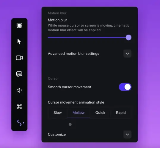 Screen Studio Motion Effects